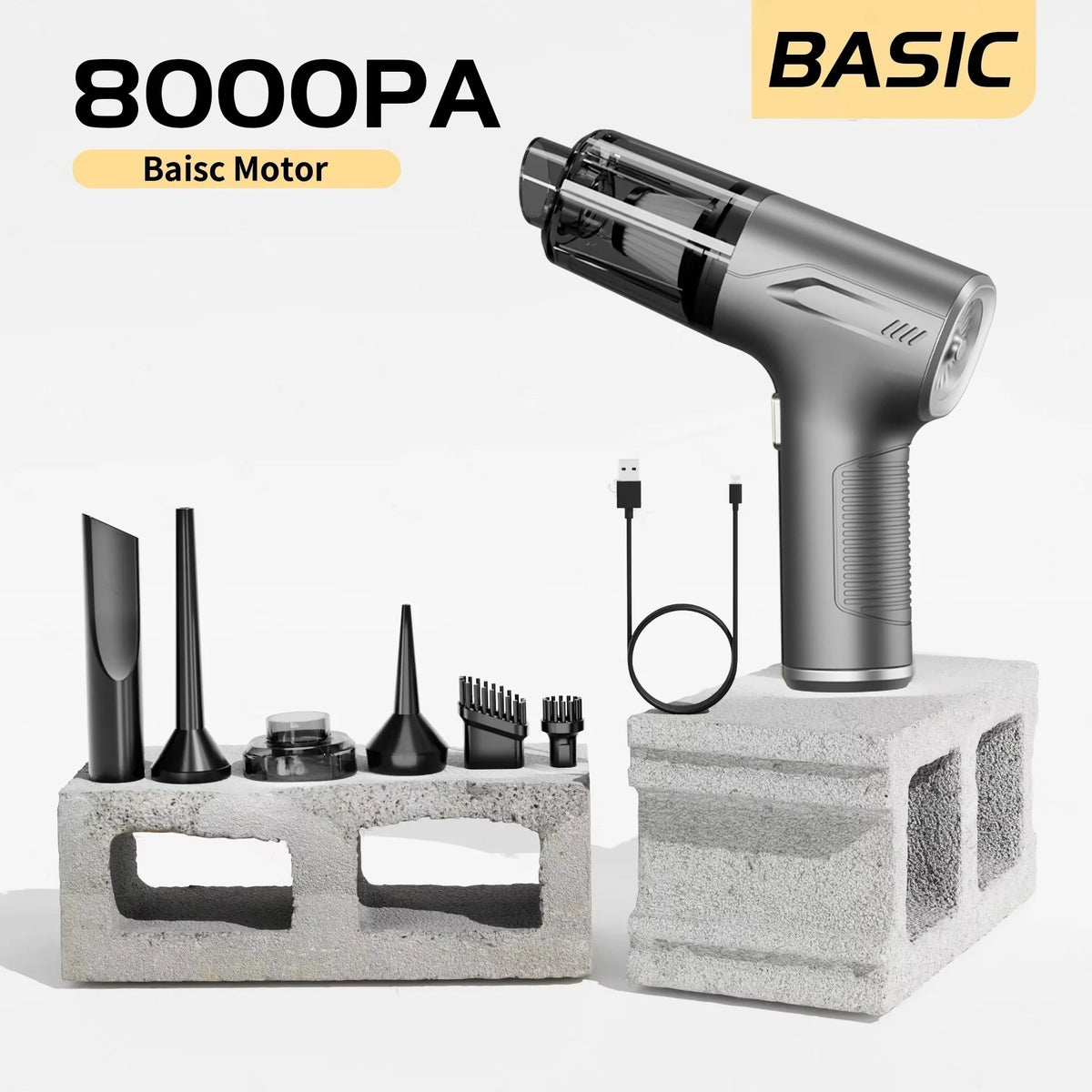 CENRR-aspiradora de coche 98000PA, aspiradora inalámbrica portátil, potente máquina de limpieza de mano de succión fuerte para electrodomésticos