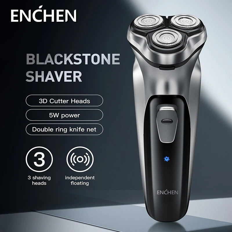 Afeitadora Eléctrica ENCHEN Blackstone – Cuchilla 3D, USB-C